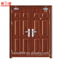 Double door leaf 90mintues firerated time construction steel fireproof door